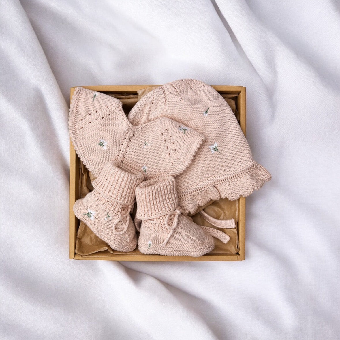 Saga Geschenkbox Beige/Rosa