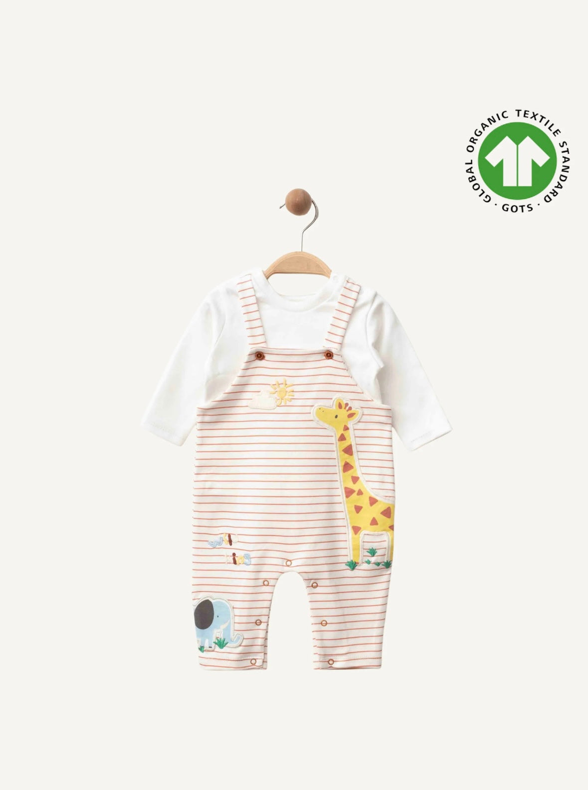 Baby Latzstrampler-Set aus Bio-Baumwolle