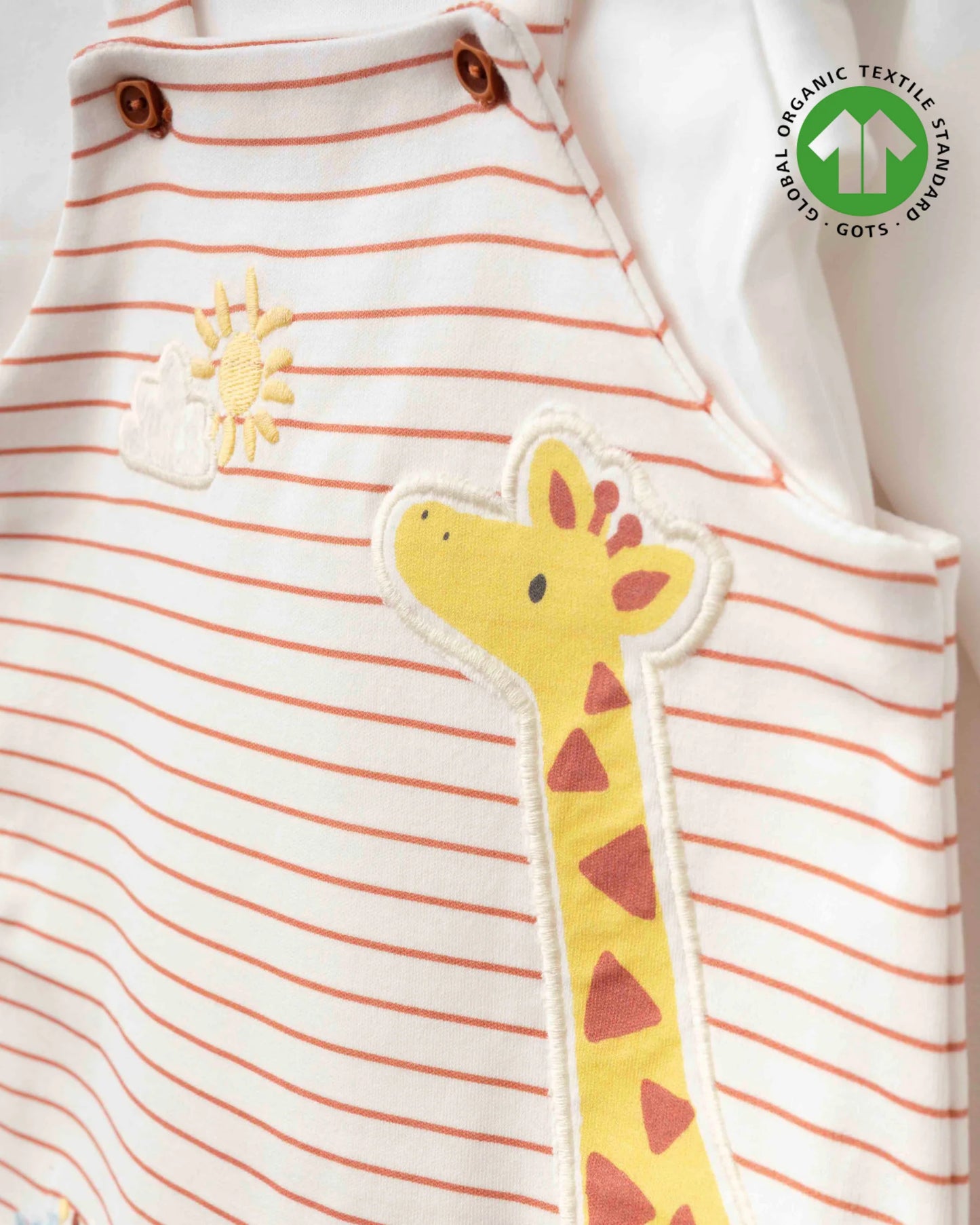 Baby Latzstrampler-Set aus Bio-Baumwolle