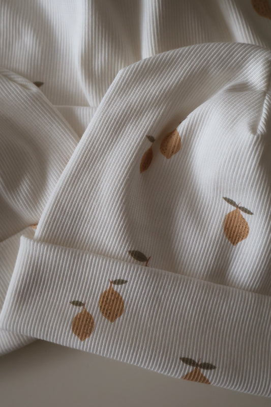 Rib Beanie - Little Lemon