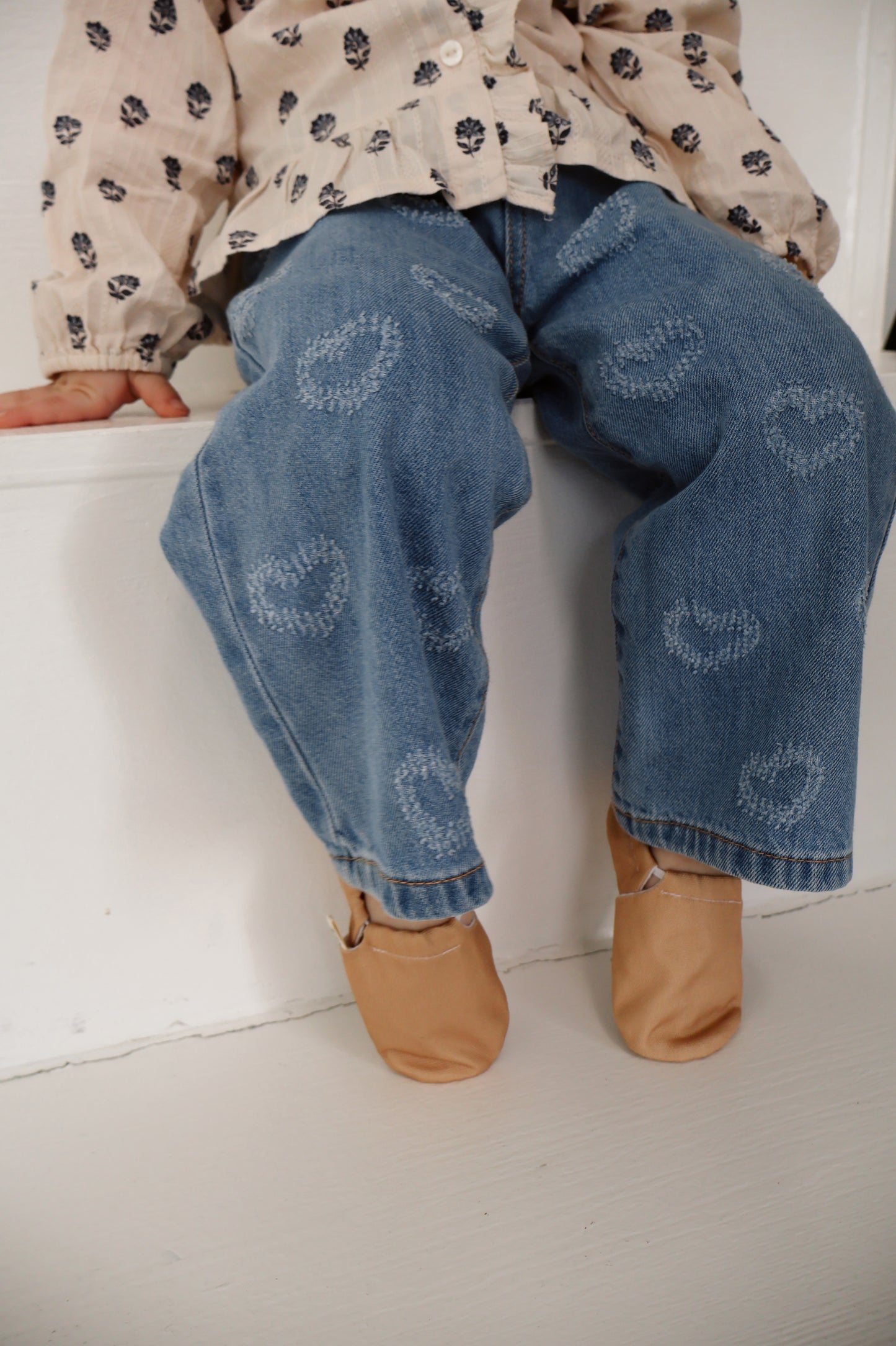 Krabbelschuhe Tan